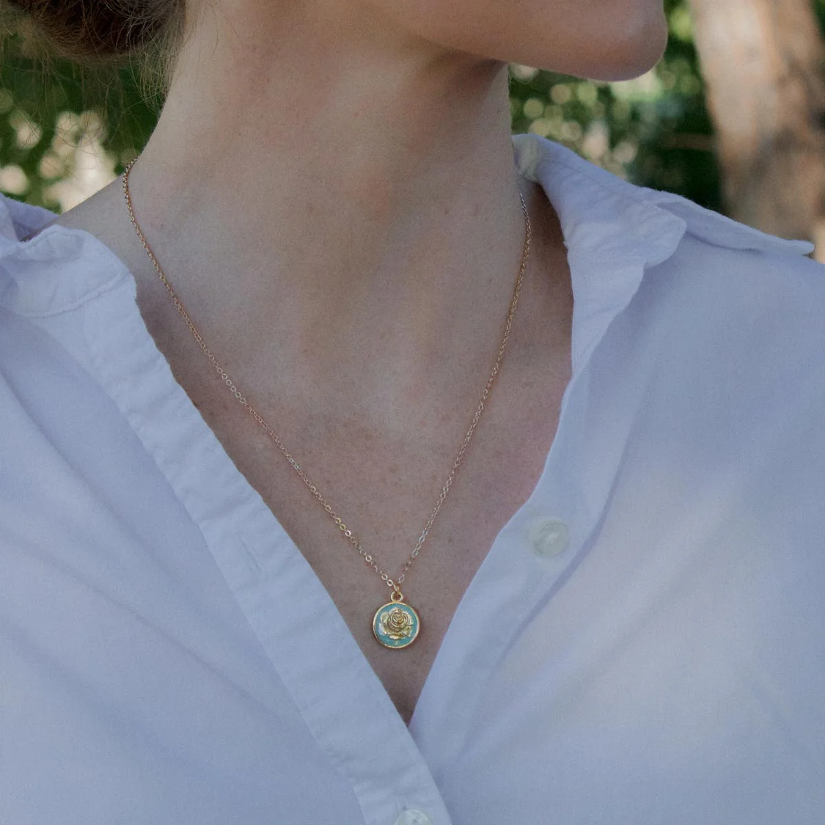 Miraculous Rose Necklace – Grace, Faith & Beauty - Blessed Bands