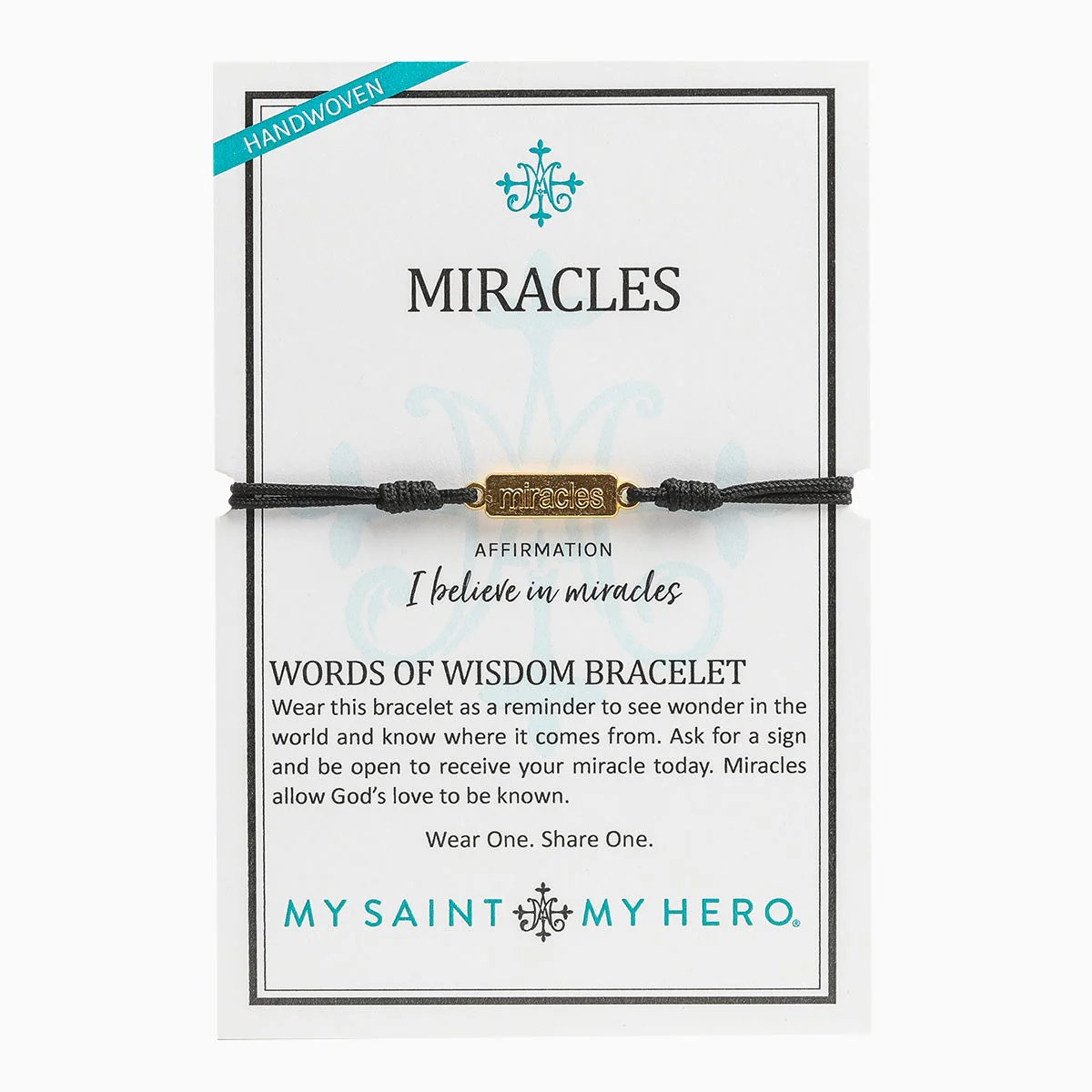 Miracles Words of Wisdom Bracelet – Faith & Inspiration - Blessed Bands