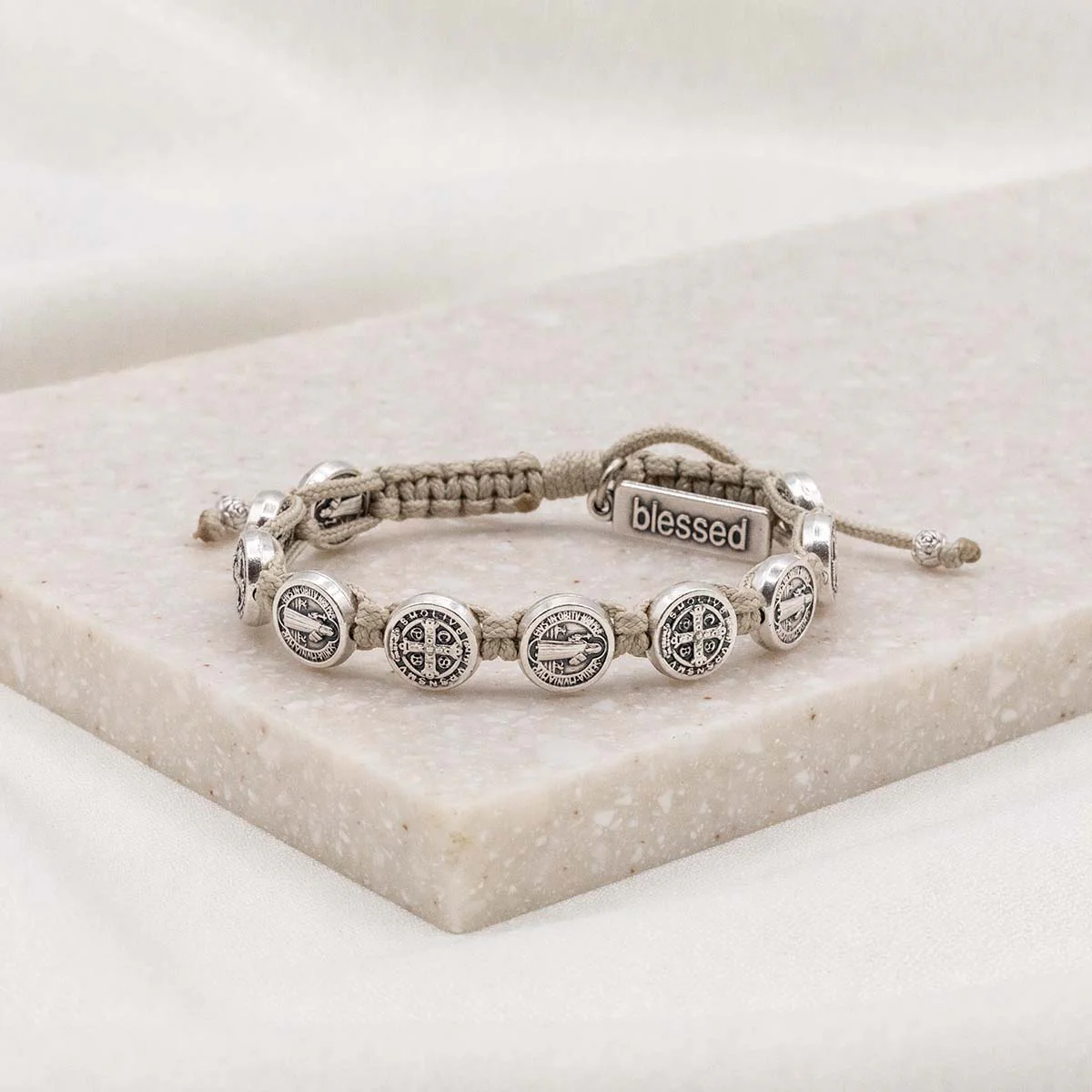 Benedictine Blessing Bracelet – Silver & Protection - Blessed Bands