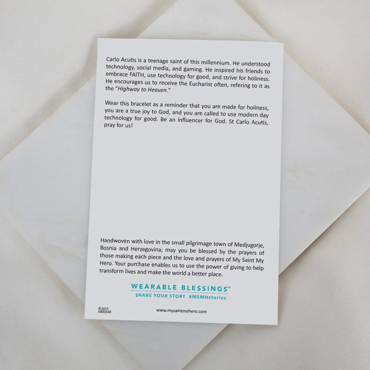 St. Carlo Acutis Kids Blessing Bracelet – Faith & Hope Gift - Blessed Bands