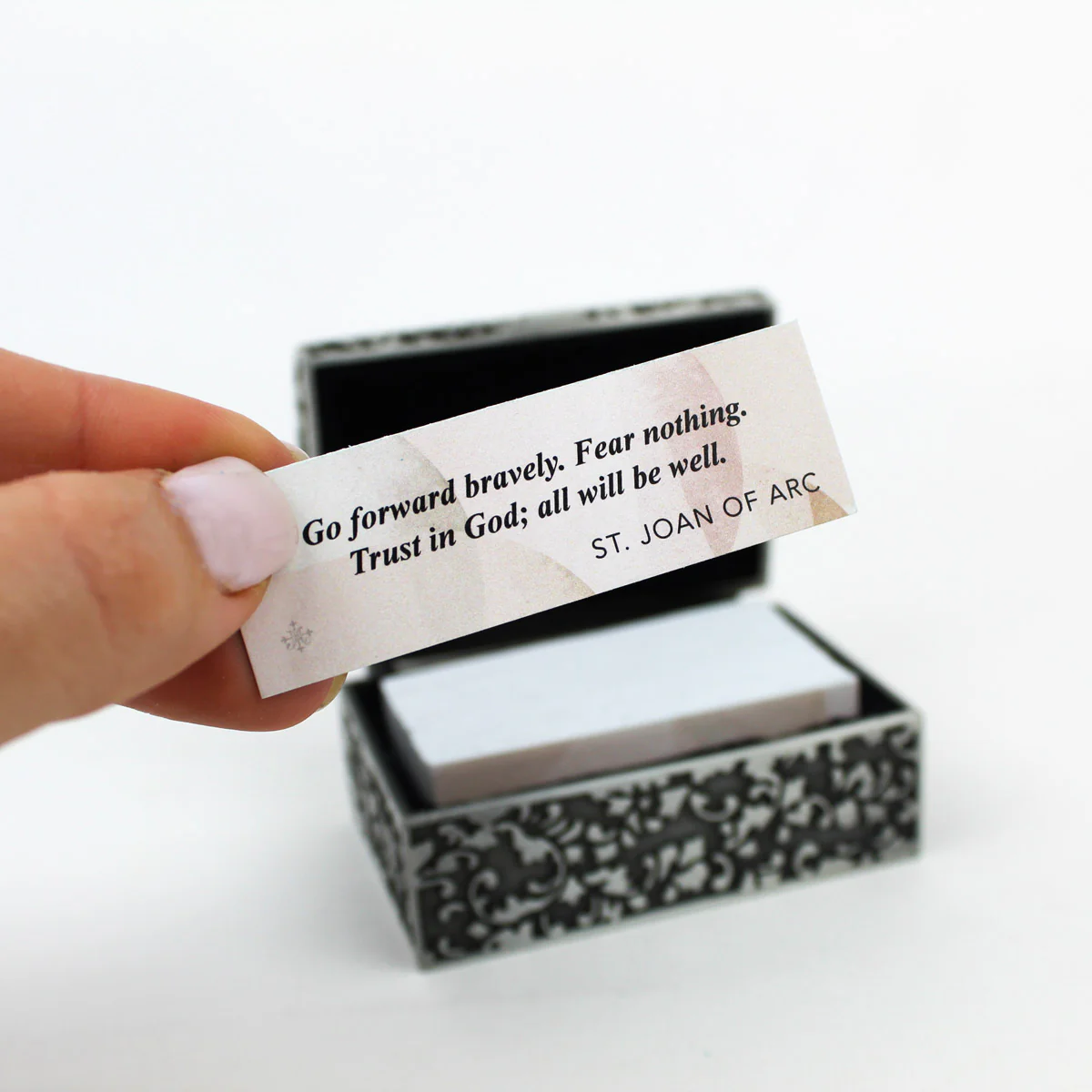 Daily Blessings Box – Inspirational Saint Quotes - Blessed Bands