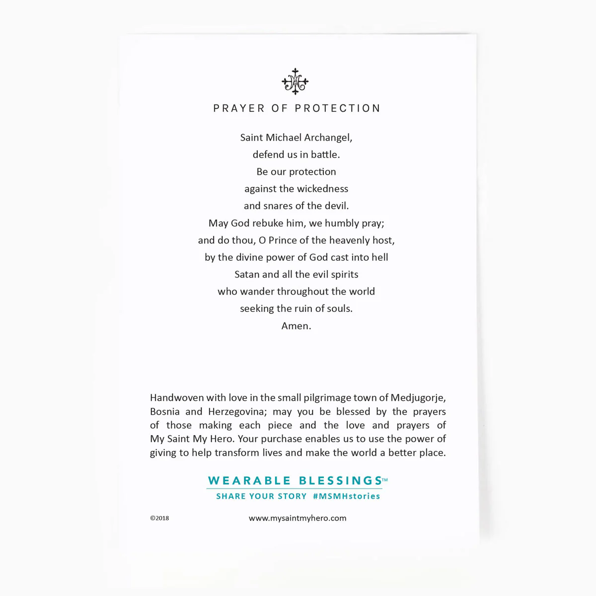 Protection Archangel Michael Bracelet – Faith & Strength - Blessed Bands