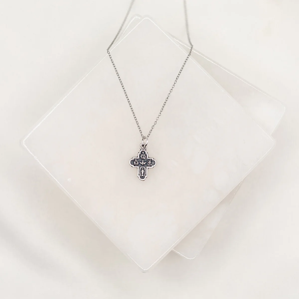 Heavenly Blessings Cross Necklace – Faith & Divine Grace - Blessed Bands
