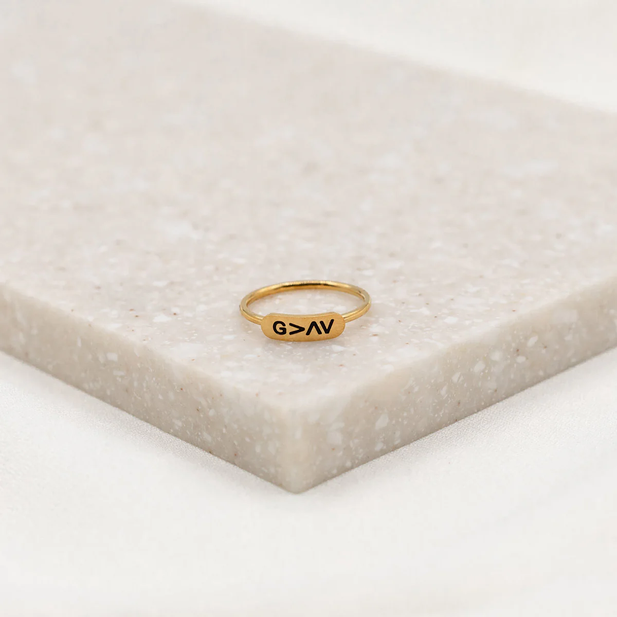 God is Greater Ring – Faith & Strength Jewelry - Blessed Bands