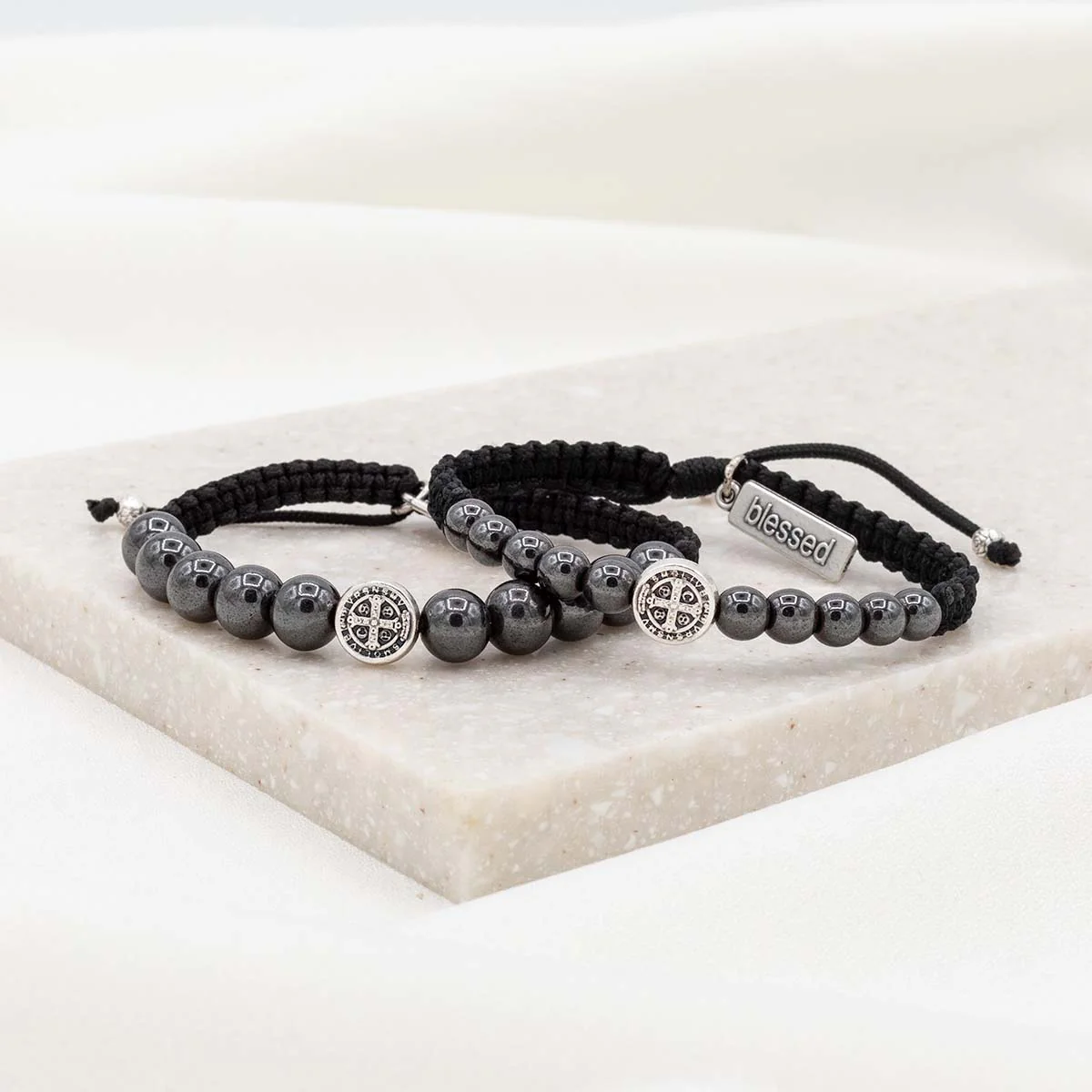 His and Hers Blessing Bracelet Set – Faith & Unity - Blessed Bands