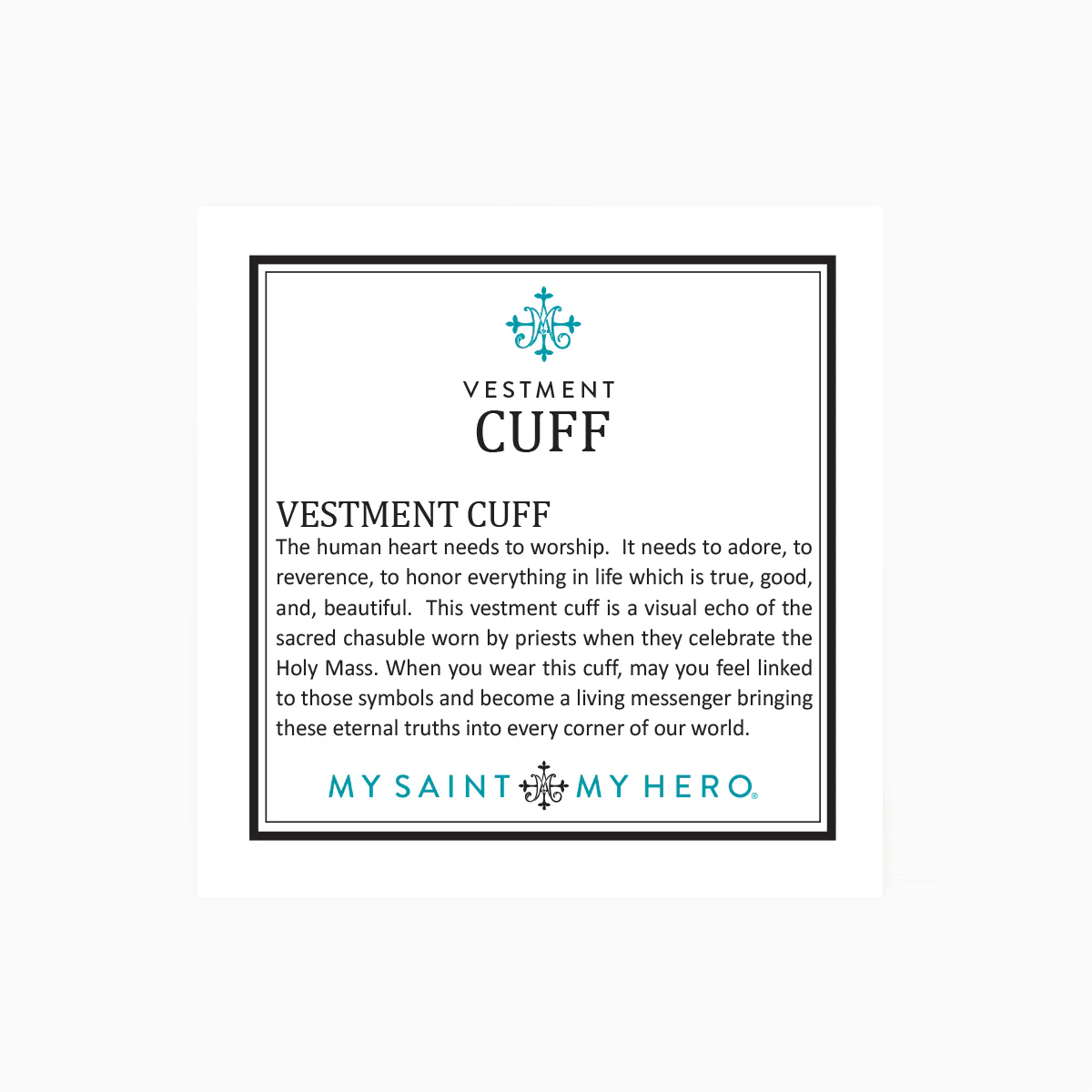 Vestment Cuff Bracelet – Elegant Christian Faith Jewelry - Blessed Bands