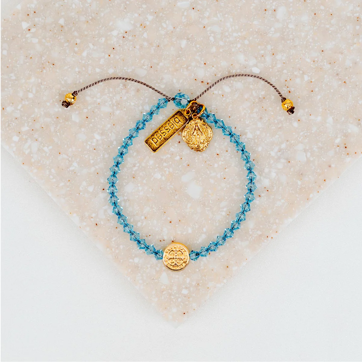 Miraculous Mary Crystal Blessing Bracelet – Faith Jewelry - Blessed Bands