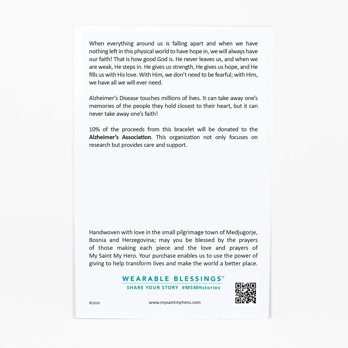 Faith Over Everything Bracelet – Alzheimer’s Awareness - Blessed Bands