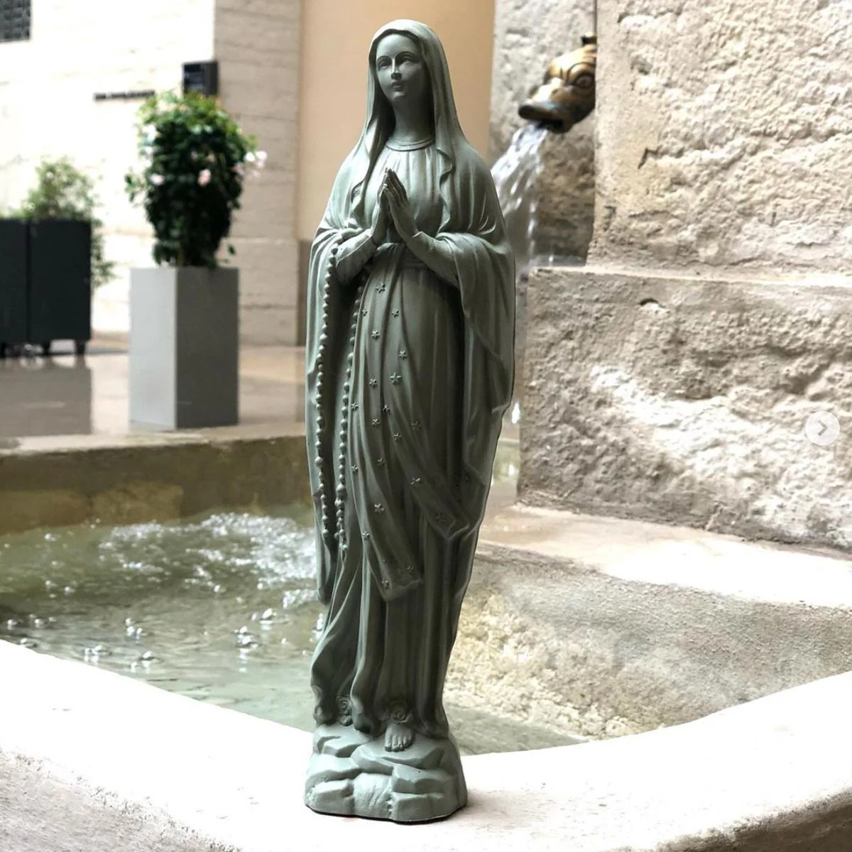 Our Lady of Lourdes Statue – Grande Devotional Figure - Blessed Bands