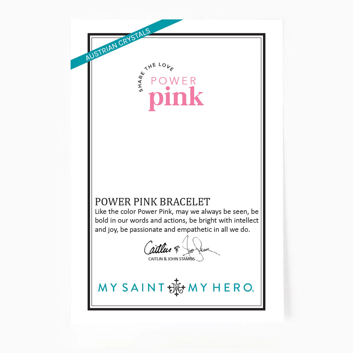 Share the Love Power Pink Christian Bracelet - Blessed Bands