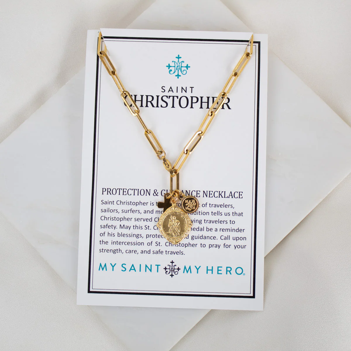 St. Christopher Necklace – Protection & Guidance Pendant - Blessed Bands