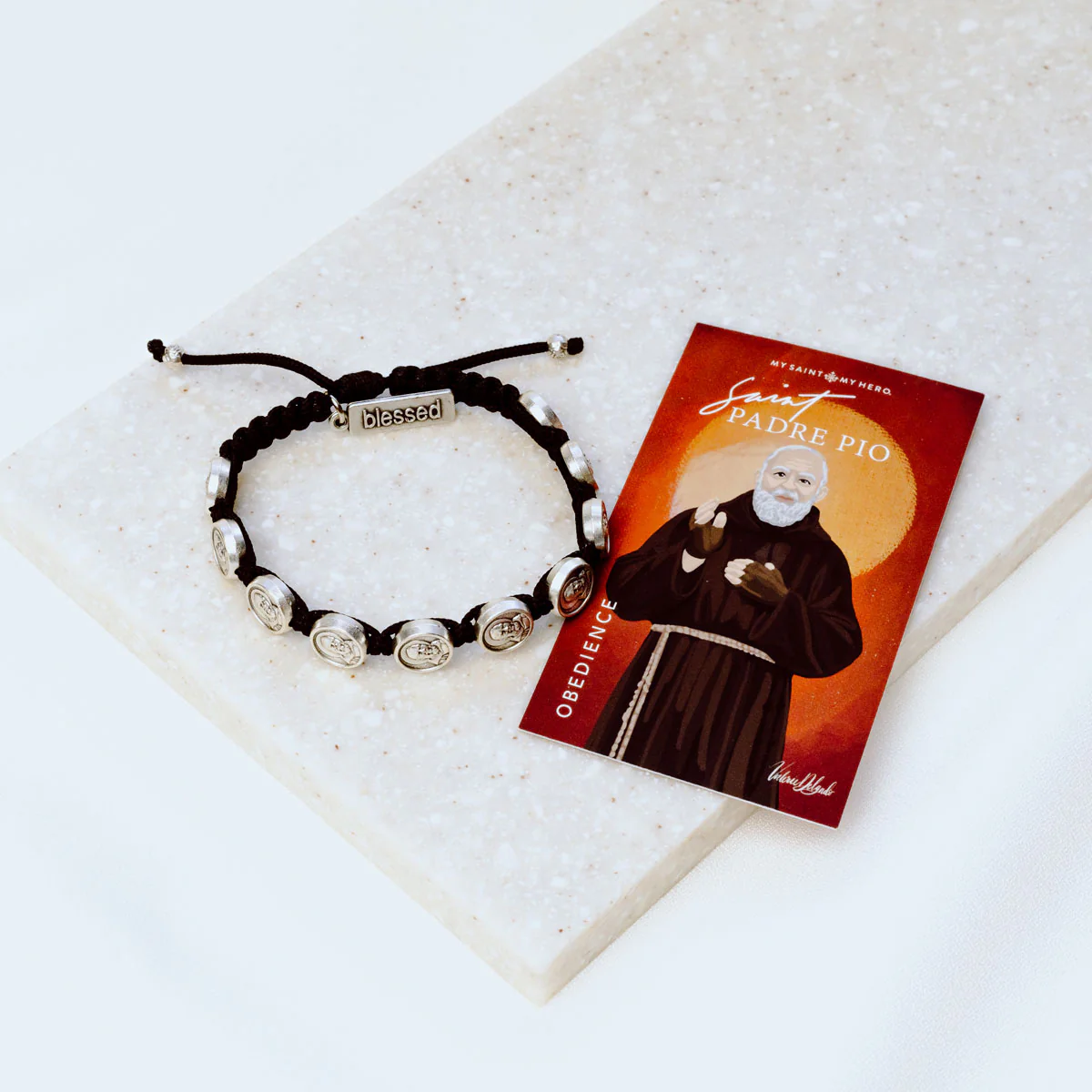 Padre Pio Faith Blessing Bracelet for Prayer & Peace - Blessed Bands
