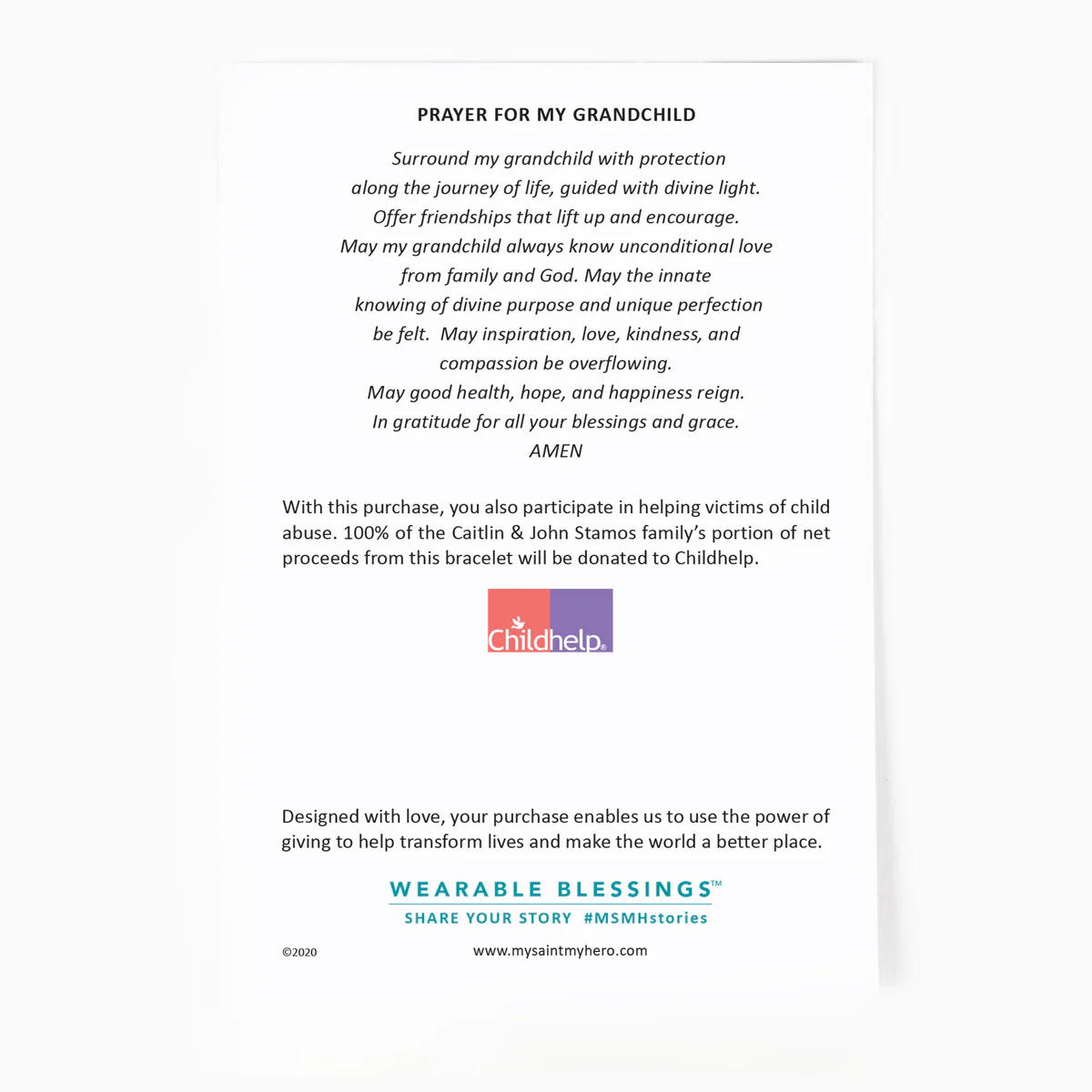 Grandmother’s Love Blessing Bracelet – Faith & Hope Gift - Blessed Bands