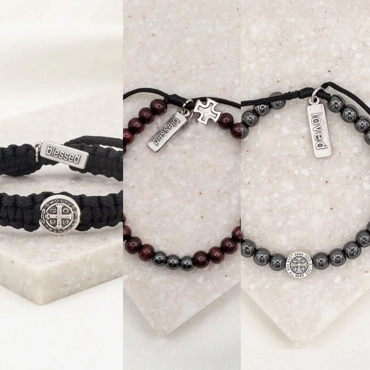 Faith-Inspired Dad’s Bracelet Set – Symbol of God’s Love & Hope - Blessed Bands