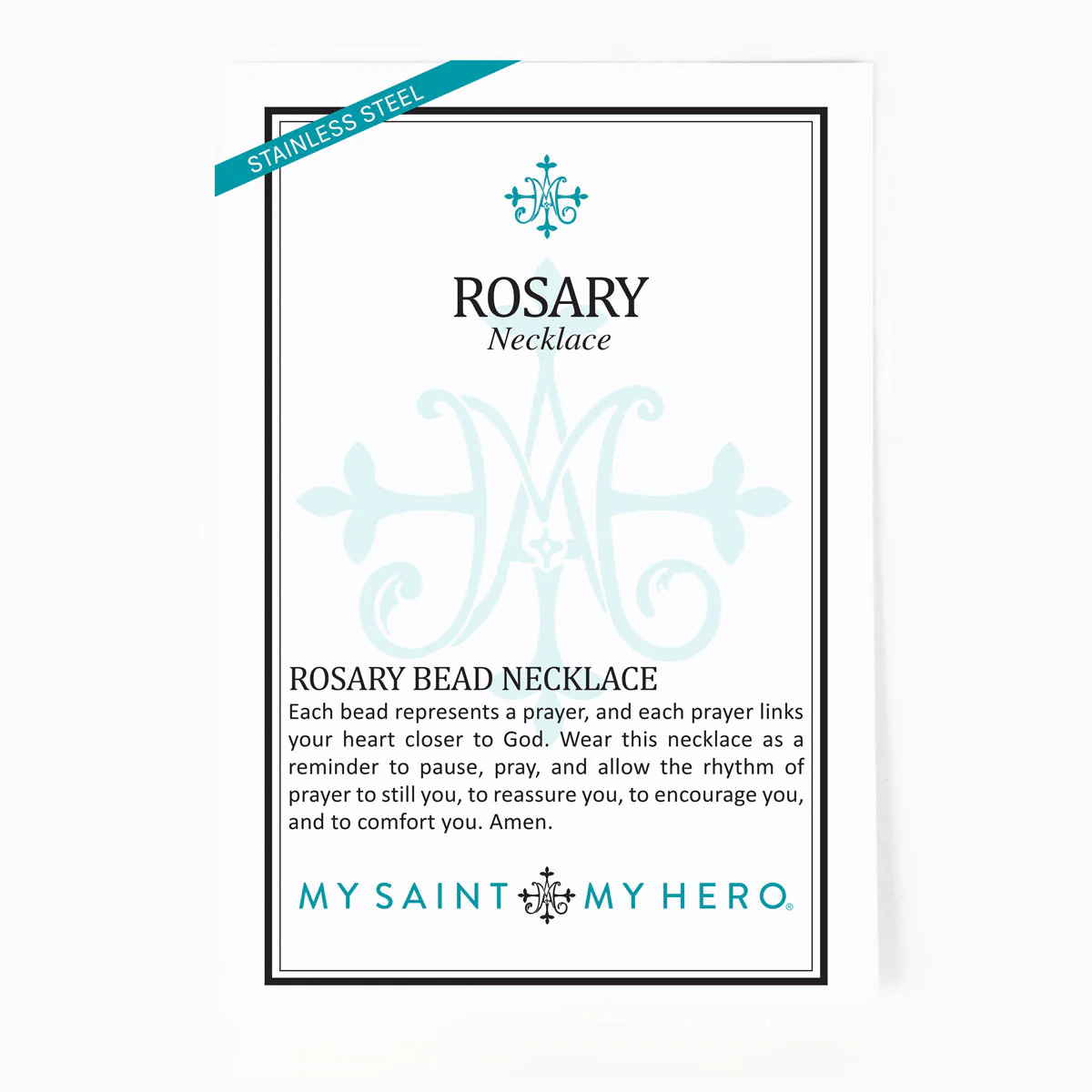 Rosary Bead Necklace – Prayer & Faith Devotional Jewelry - Blessed Bands