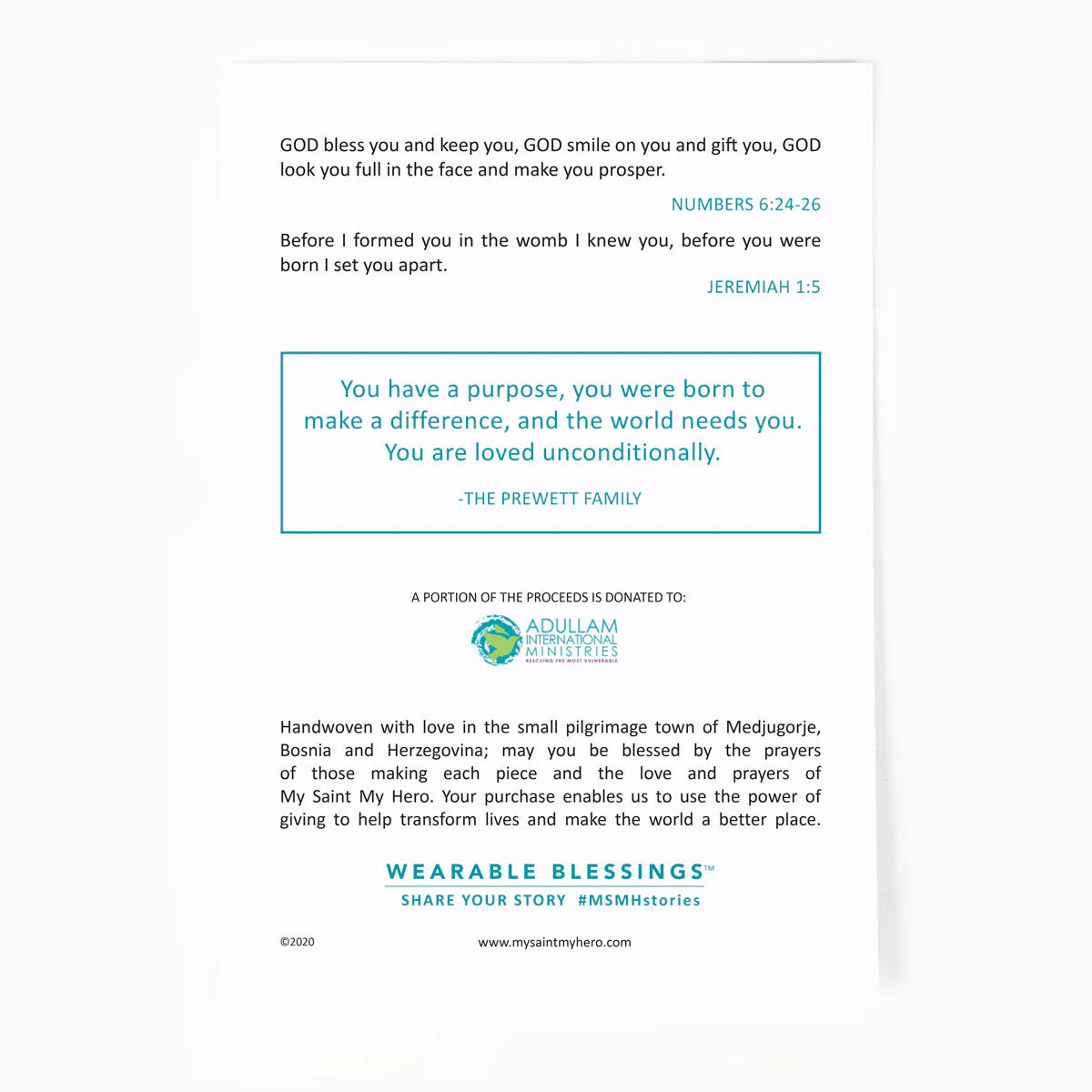 Wonderfully Made Bracelet for Kids – Faith & Confidence - Blessed Bands