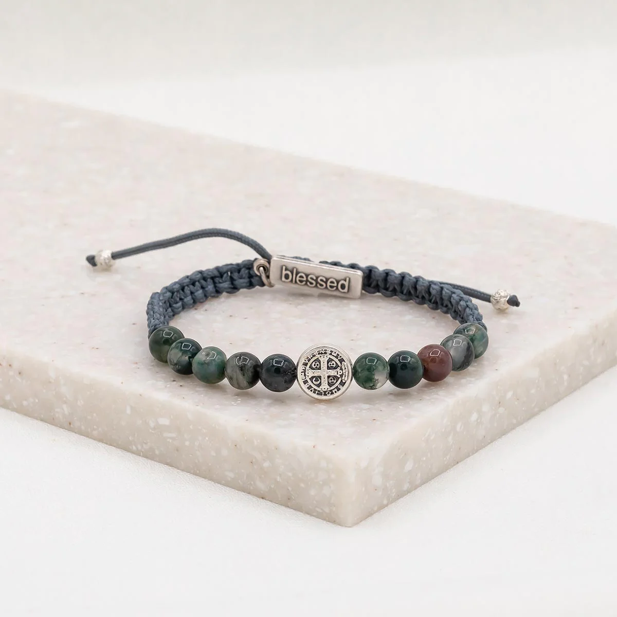 Wake Up and Pray Meditation Bracelet – Faith & Mindfulness - Blessed Bands