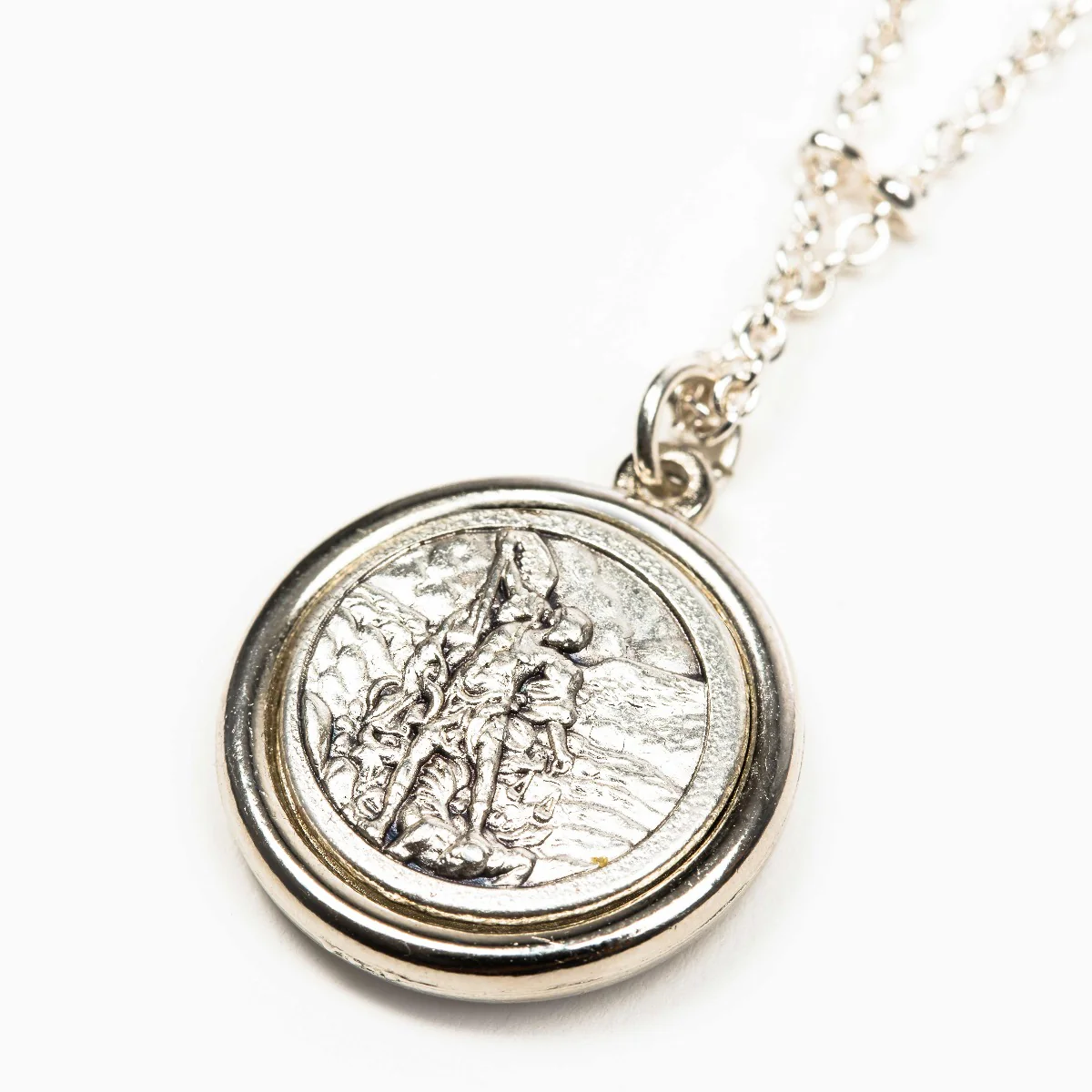 Archangel Michael & St. Christopher Protection Necklace - Blessed Bands