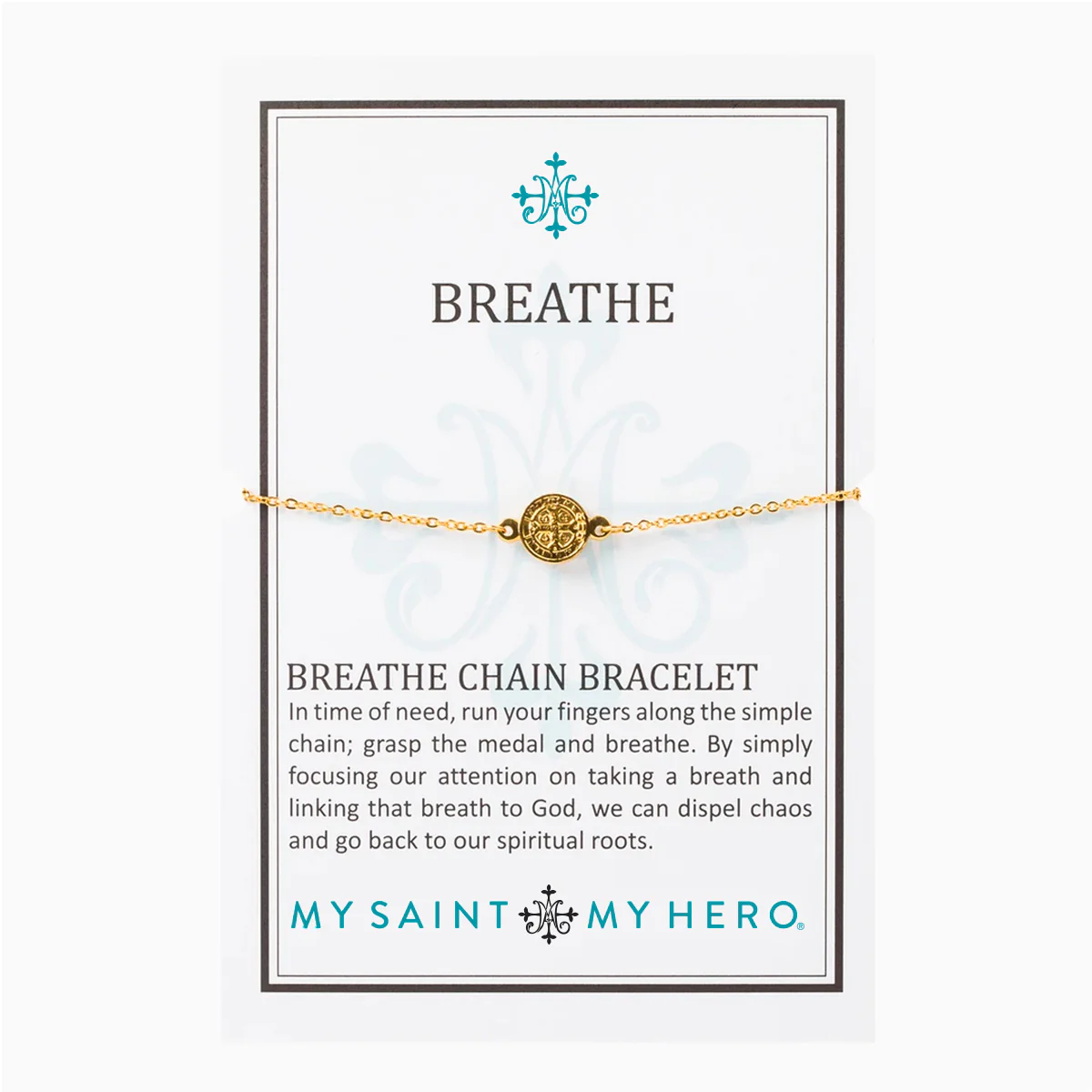 Breathe Chain Bracelet – Trust & Peace in God - Blessed Bands
