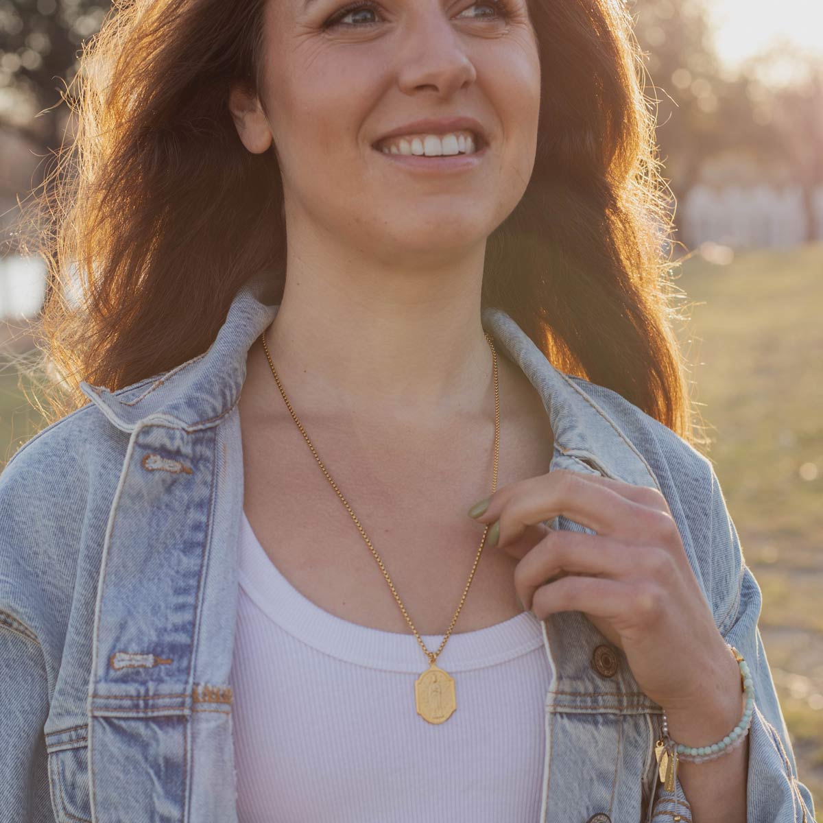 Our Lady of Abundance Necklace – Blessing & Faith Pendant - Blessed Bands