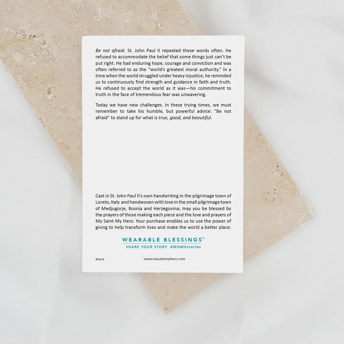 Be Not Afraid Bracelet – Faith & Courage Reminder Jewelry - Blessed Bands