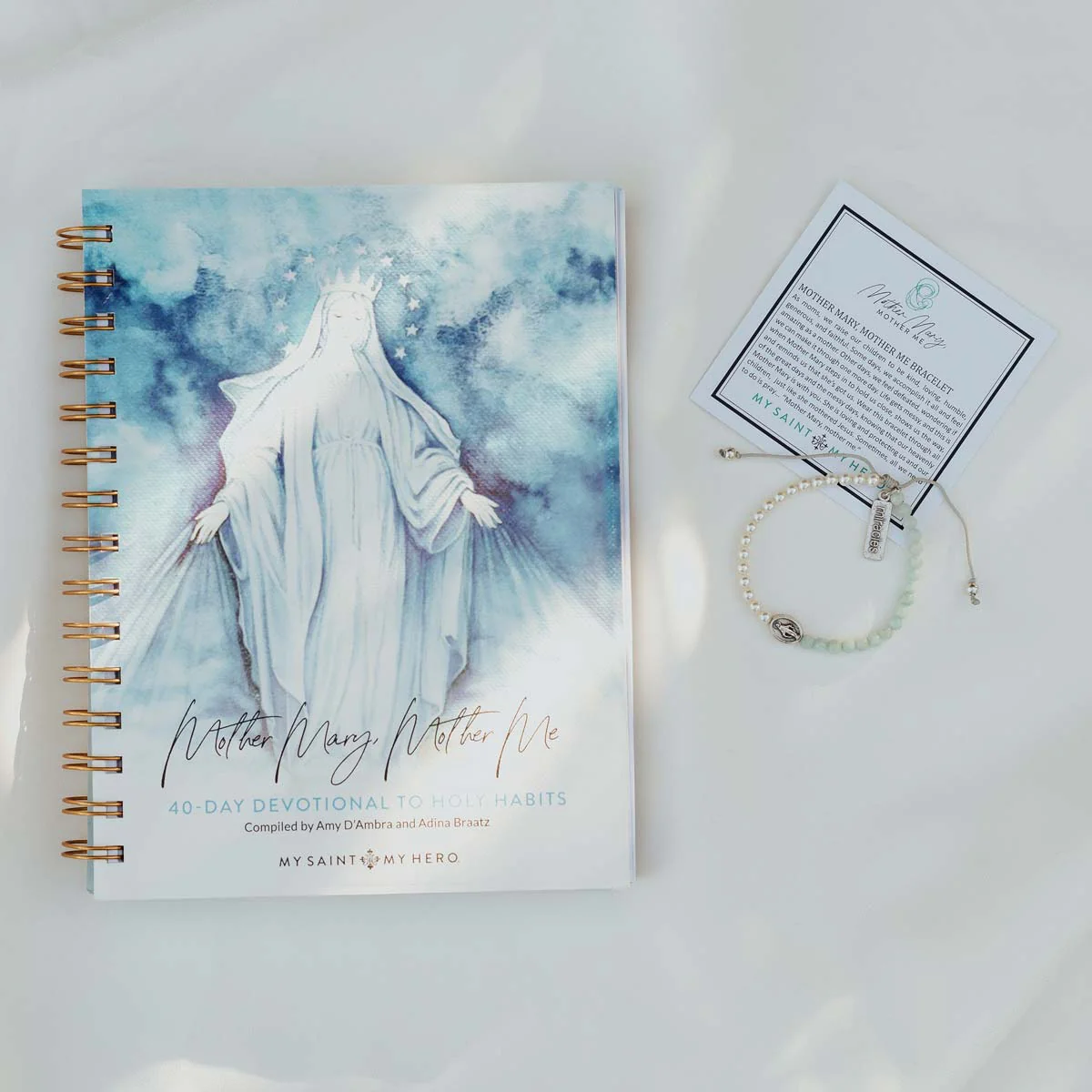 Mother Mary Devotional Journal & Bracelet Bundle – Faith - Blessed Bands