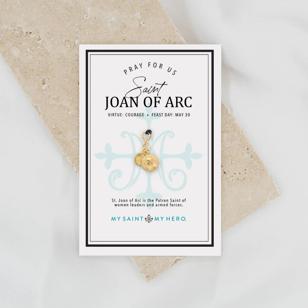 Saint Joan of Arc Christian Medal Necklace - Blessed Bands