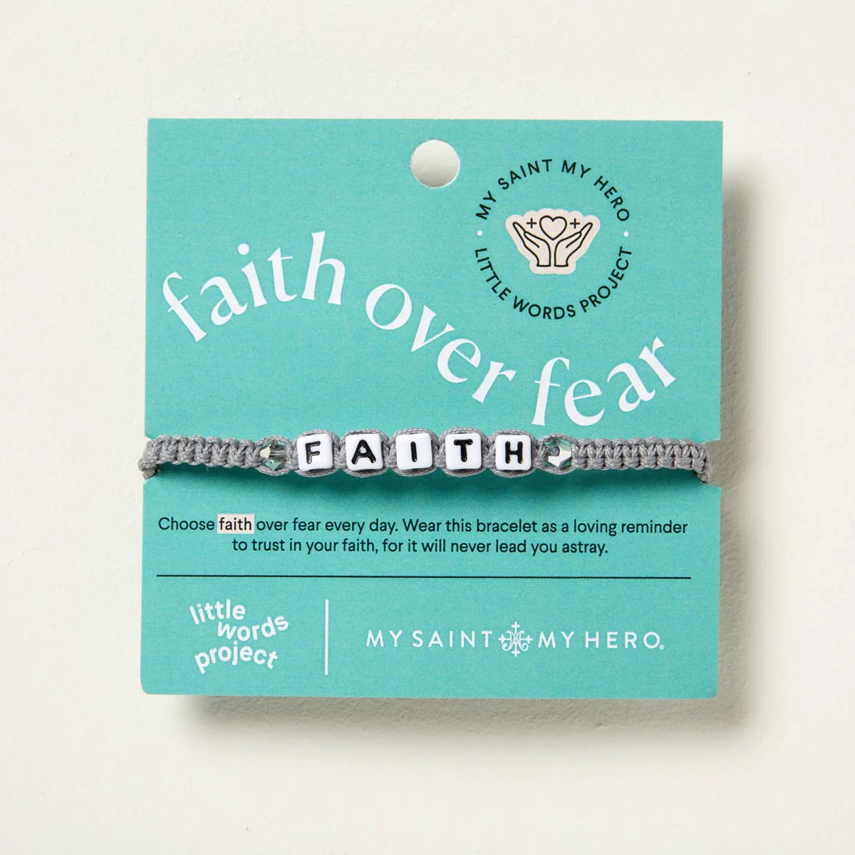 My Saint My Hero Faith Bracelet by Little Words Project - Blessed Bands