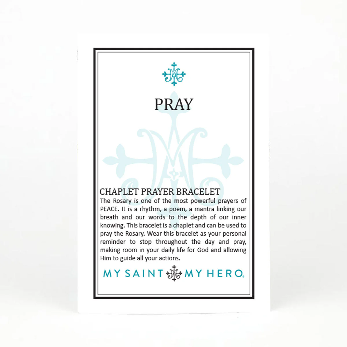 Pray Chaplet Prayer Bracelet – Faith & Meditation - Blessed Bands