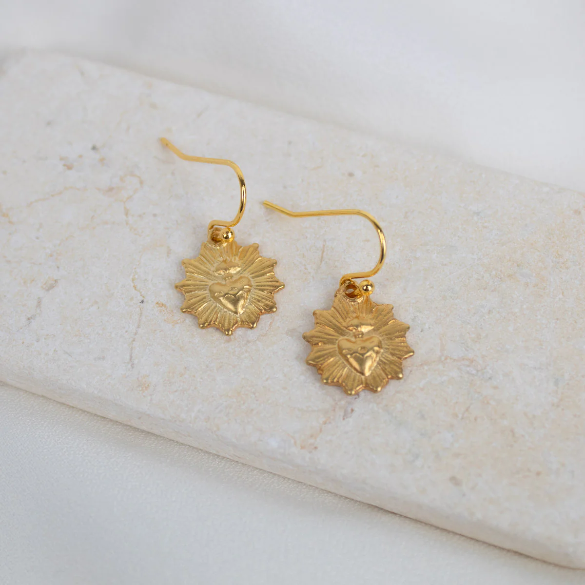 Sacred Heart Earrings – Symbol of Faith & Divine Love - Blessed Bands