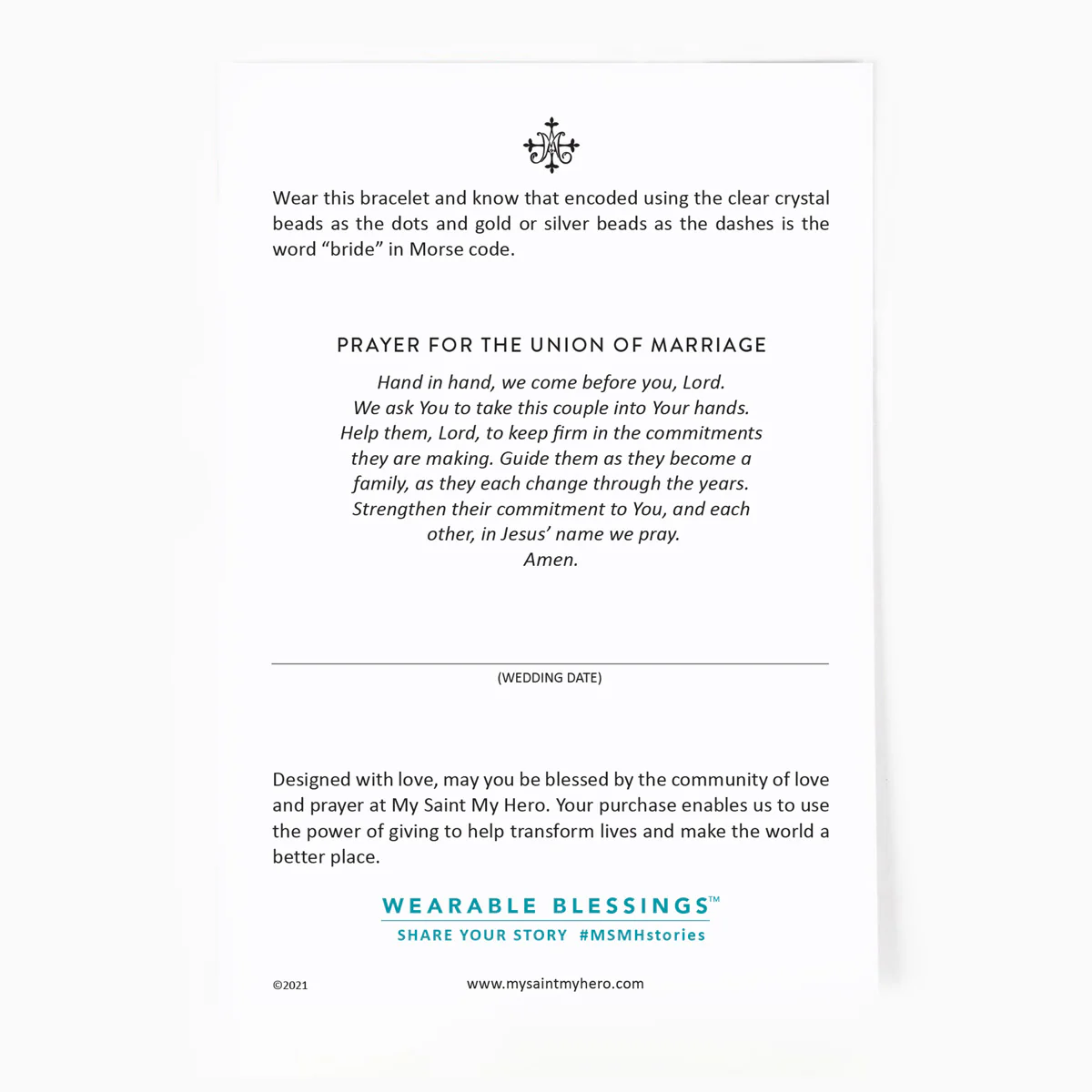 Bride Morse Code Bracelet – Love, Faith & Commitment - Blessed Bands