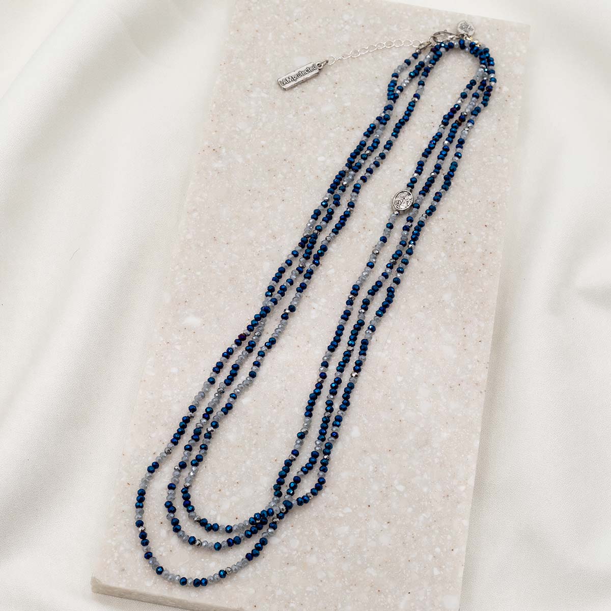 Archangel Michael Protection Morse Code Prayer Necklace - Blessed Bands