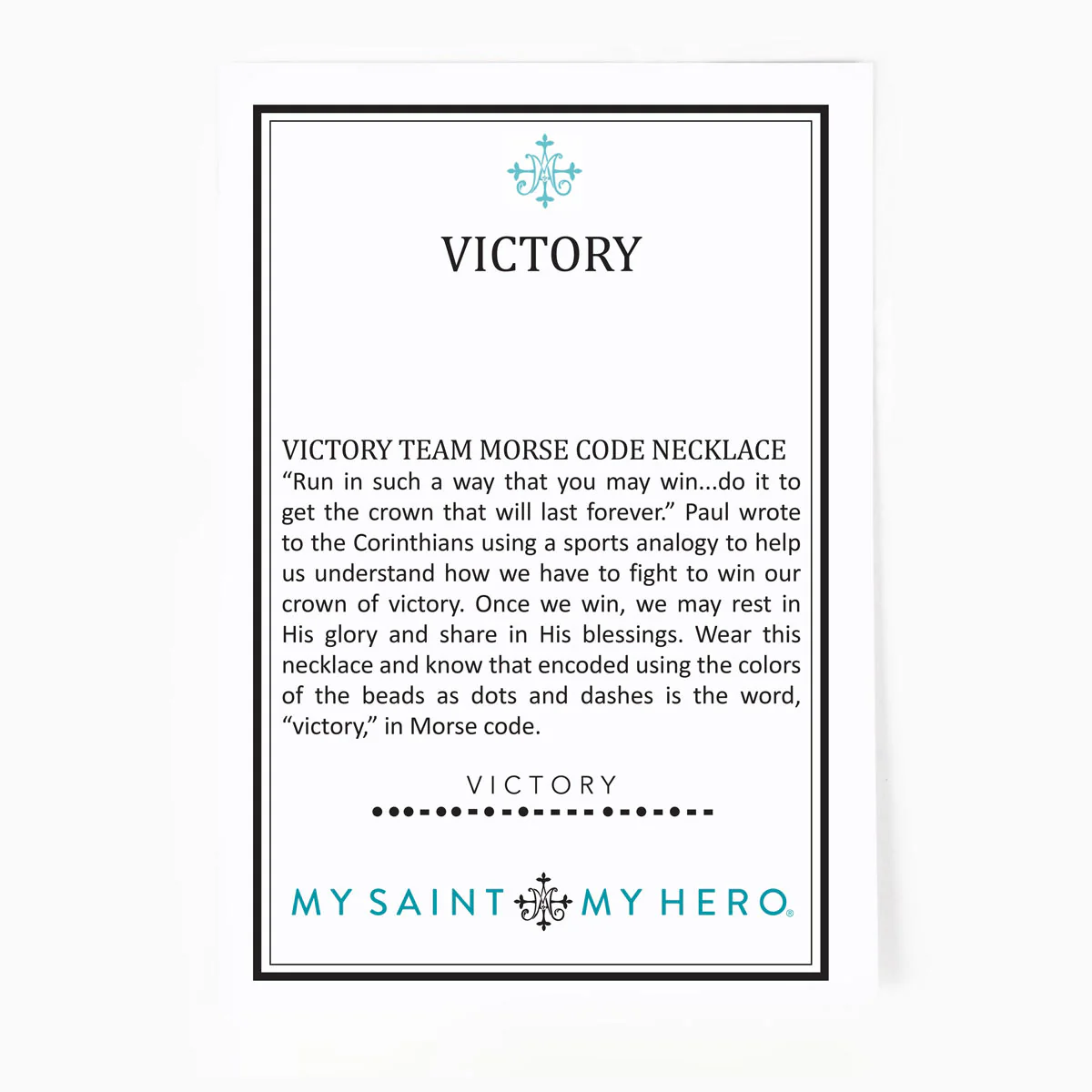 Victory Team Spirit Morse Code Necklaces – Custom Colors - Blessed Bands