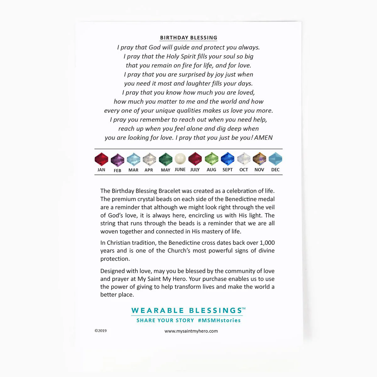 Birthday Blessing Crystal Bracelets – Faith & Joy Gift - Blessed Bands