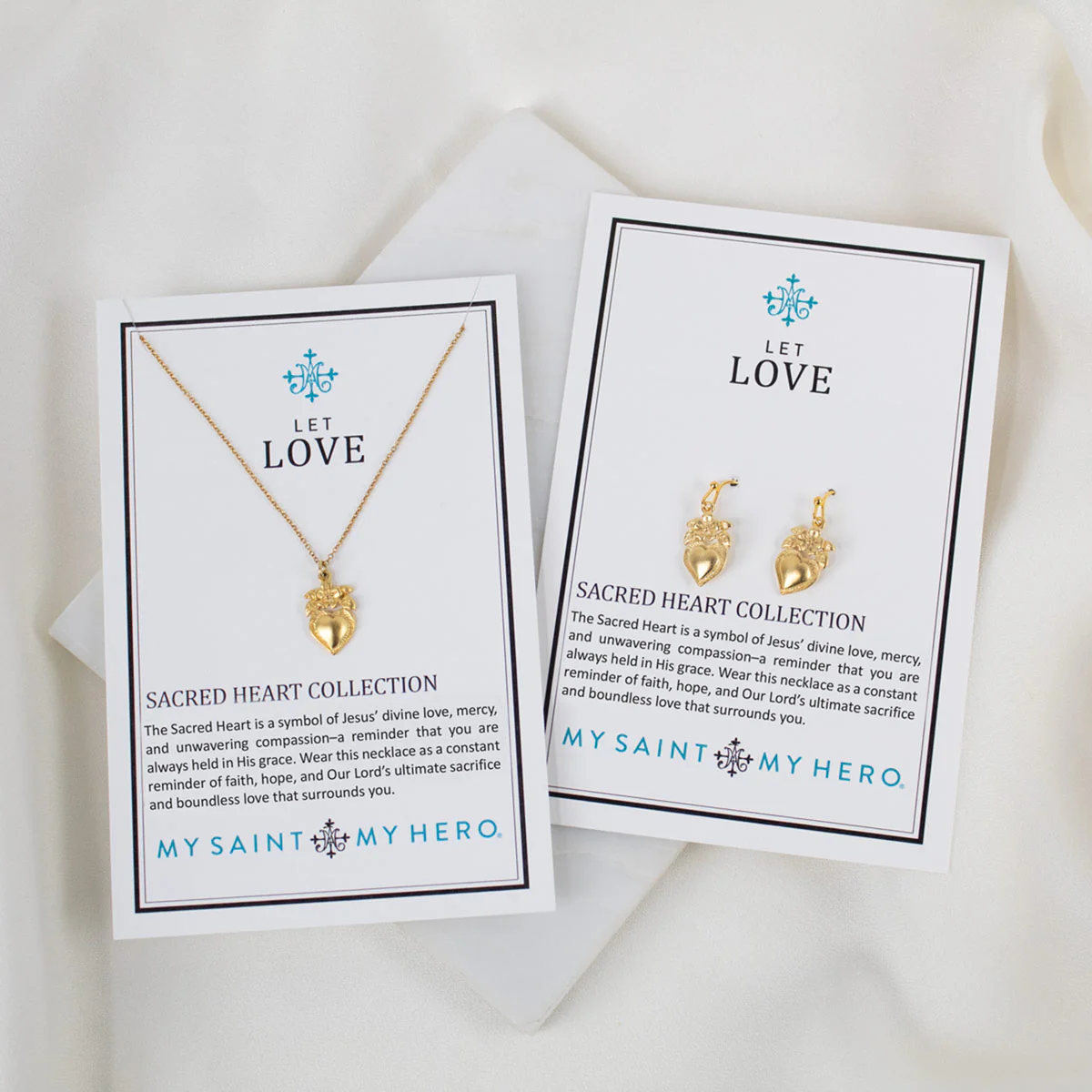 Sacred Heart Flower Necklace – Faith & Grace Pendant - Blessed Bands