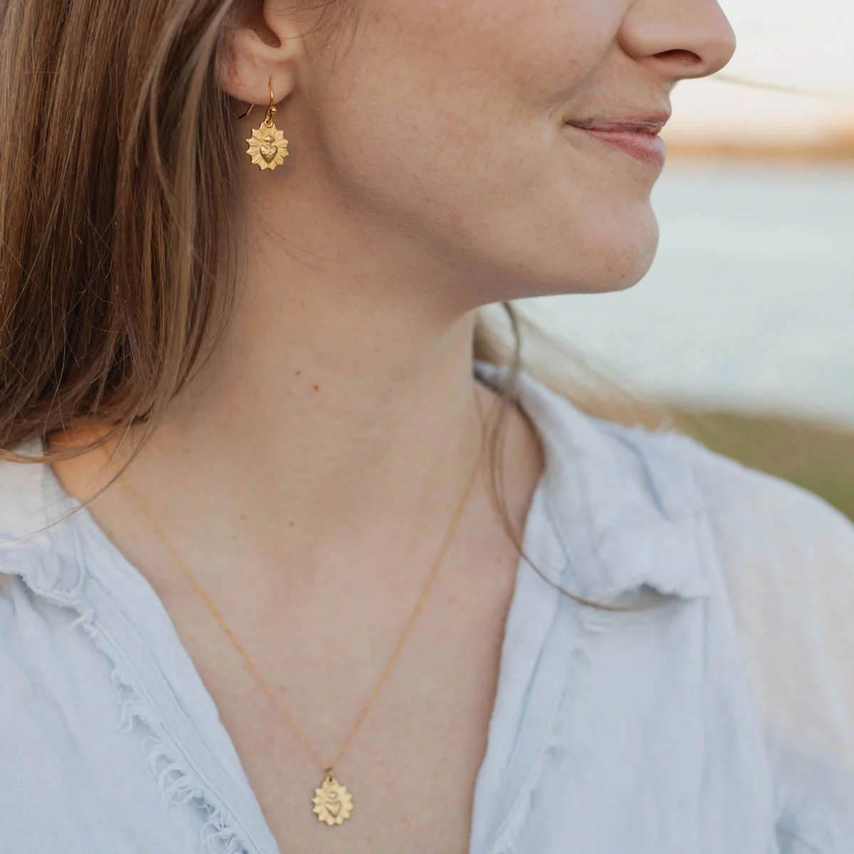 Sacred Heart Earrings – Symbol of Faith & Divine Love - Blessed Bands