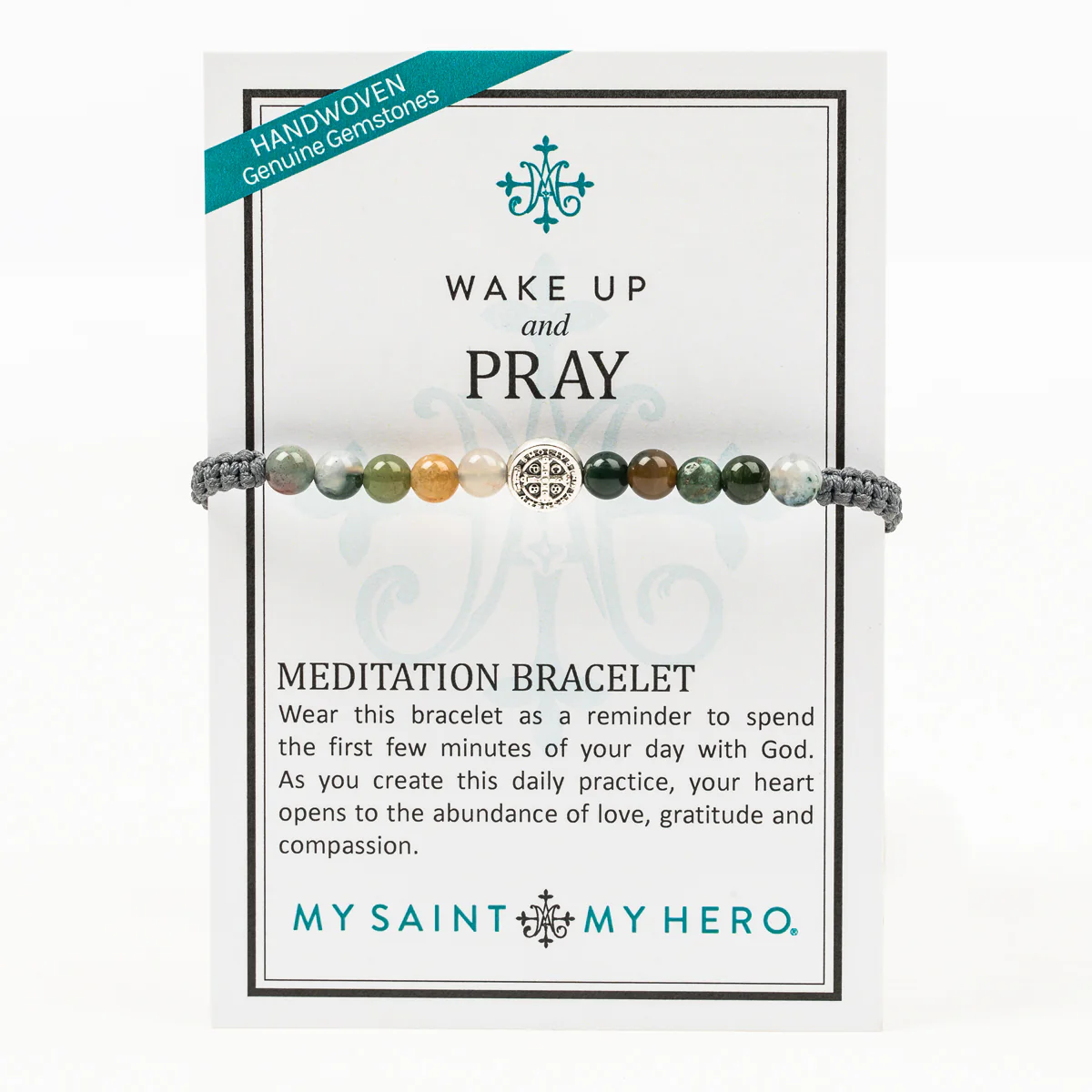 Wake Up and Pray Meditation Bracelet – Faith & Mindfulness - Blessed Bands
