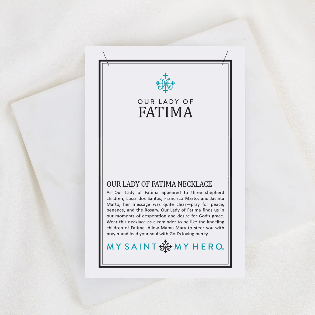 Our Lady of Fatima Necklace – Faith & Blessing Pendant - Blessed Bands
