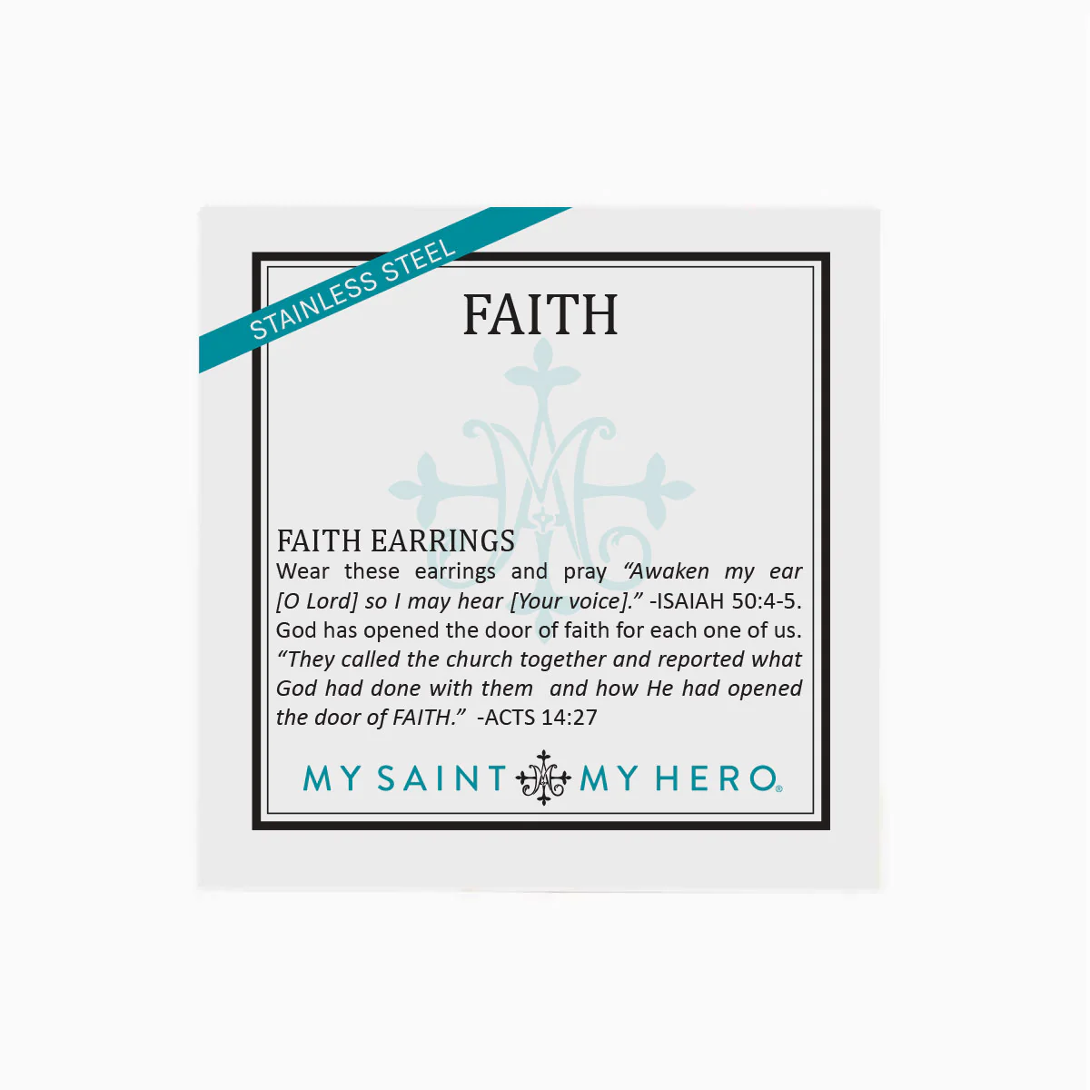 Faith Petite Cross Christian Earrings for Women - Blessed Bands