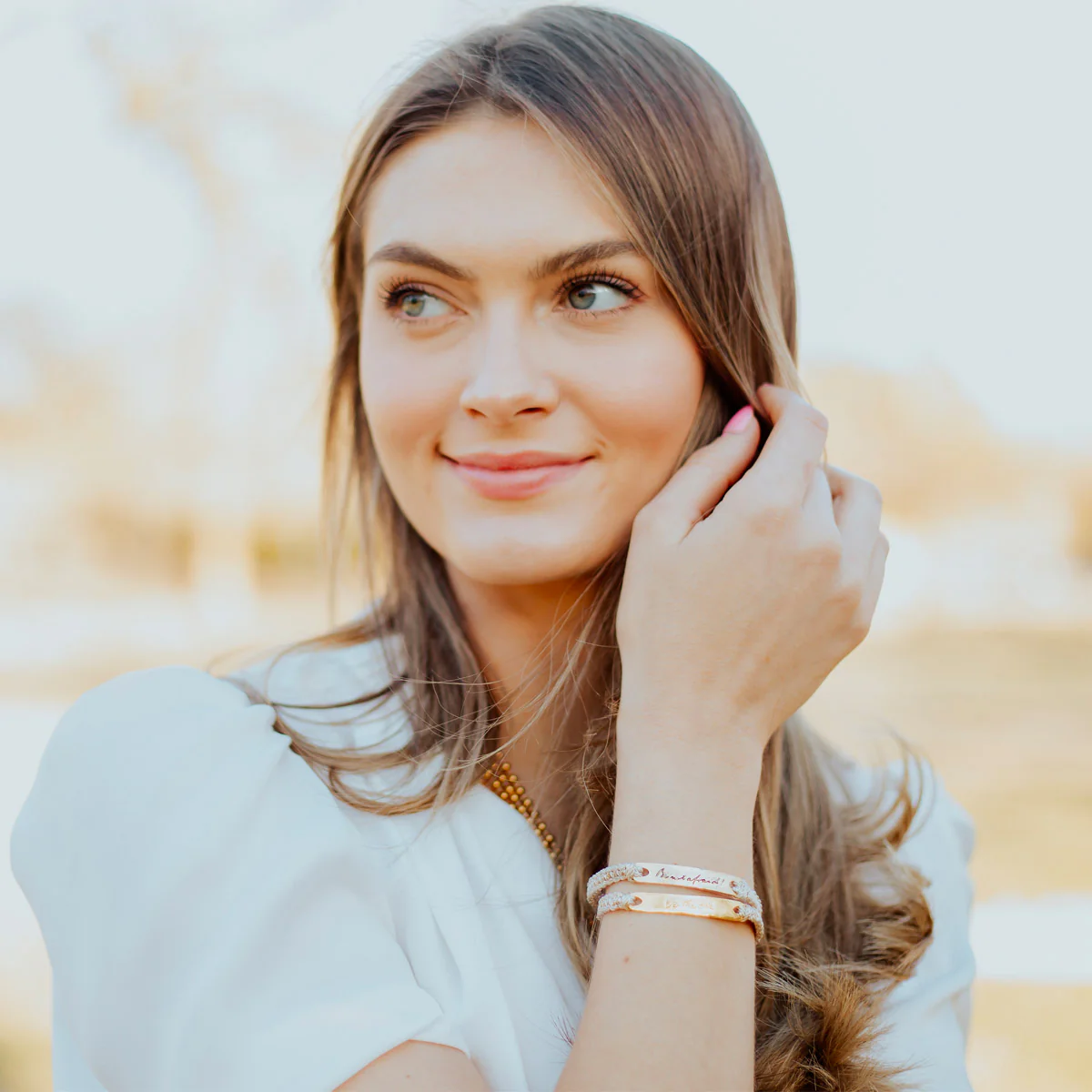 Be Not Afraid Metallic Christian Faith Bracelet - Blessed Bands