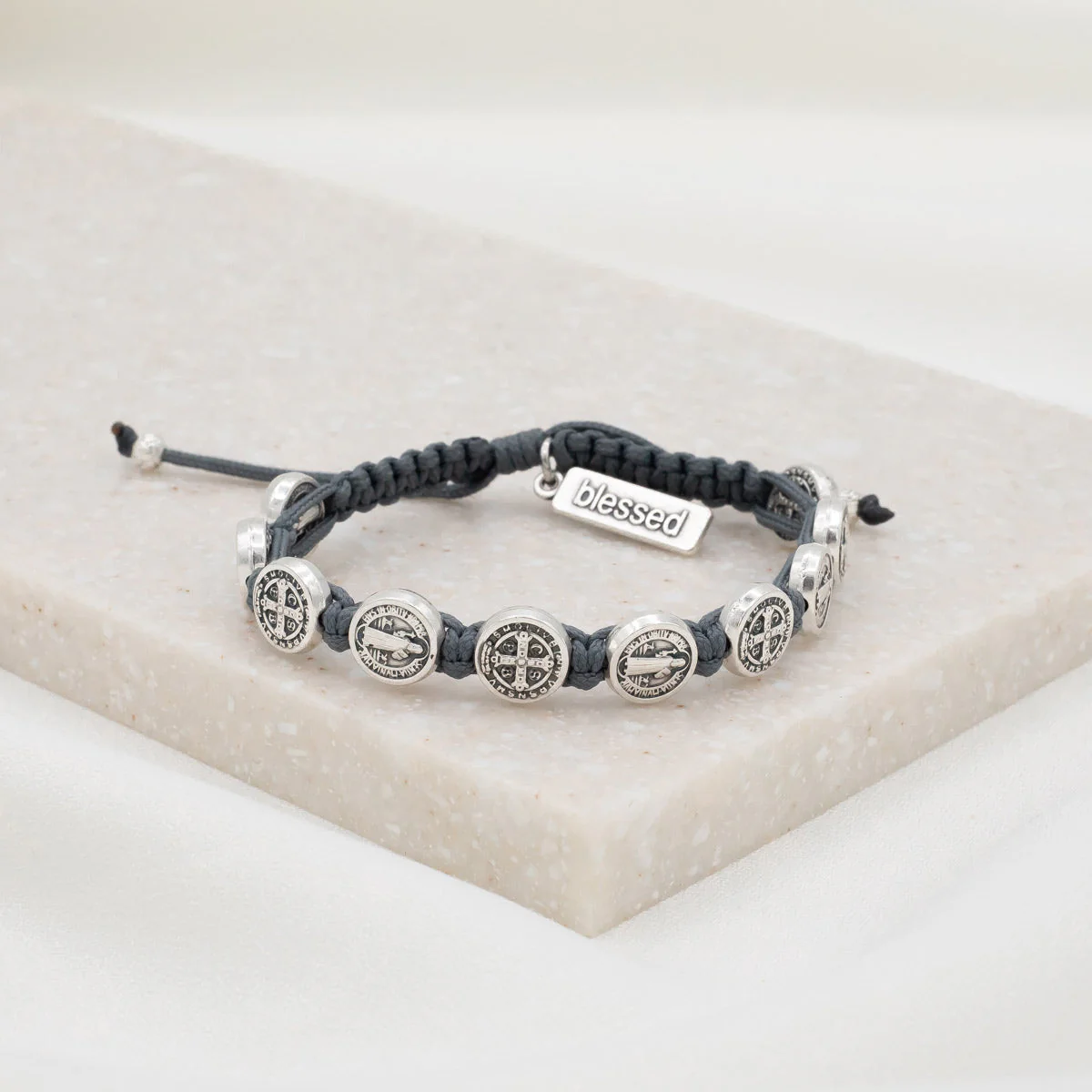 Benedictine Blessing Bracelet – Silver & Protection - Blessed Bands