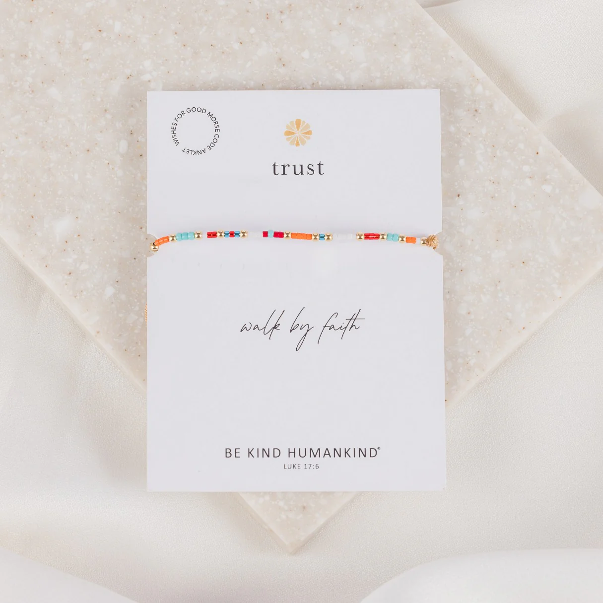 Walk by Faith Anklet – Inspirational Christian Jewelry - Blessed Bands