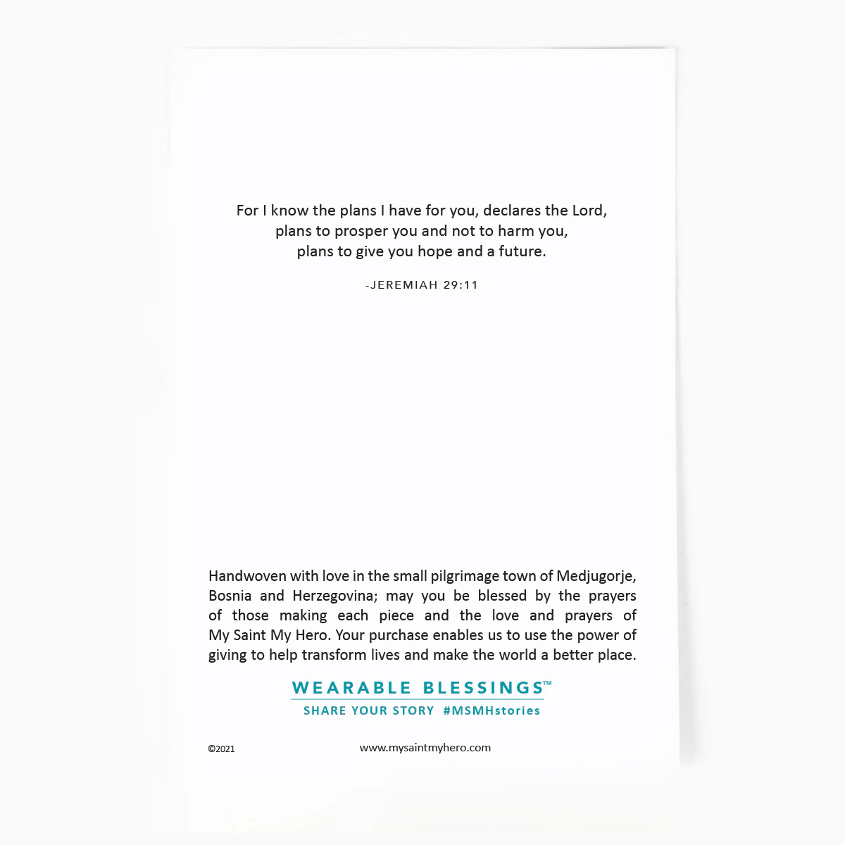 New Beginnings Benedictine Blessing Bracelet – Hope & Faith - Blessed Bands