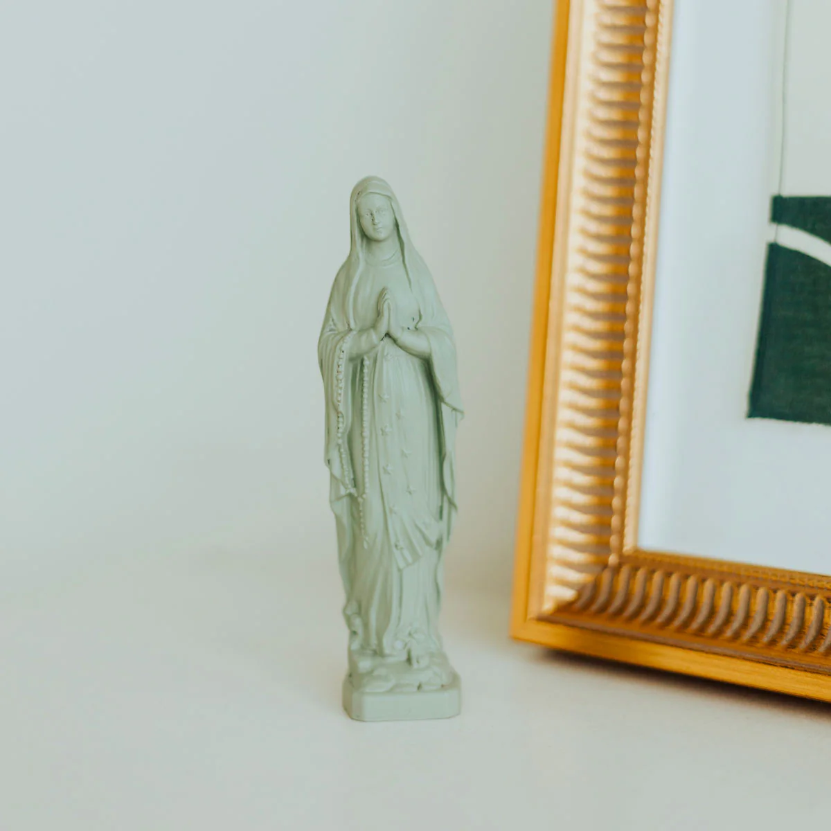 Our Lady of Lourdes Statue – Small Devotional Figure - Blessed Bands