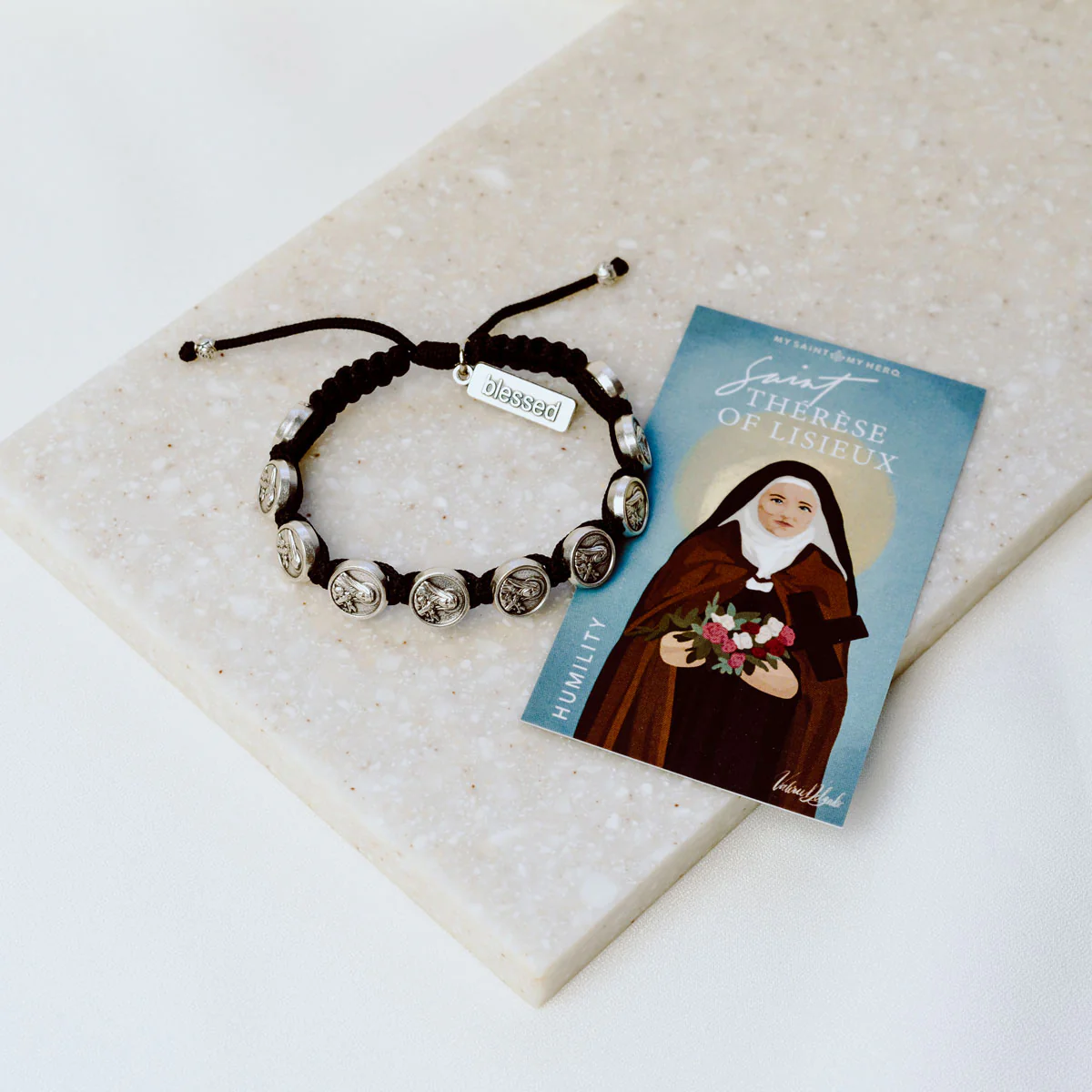St. Thérèse of Lisieux Blessing Bracelet – Faith & Love - Blessed Bands