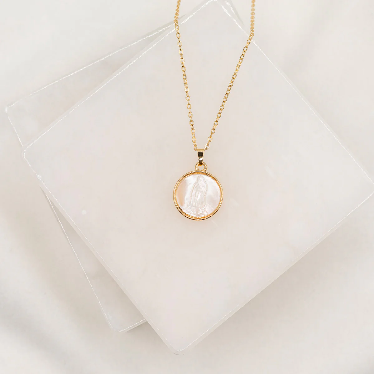 Blessed Mother Mary Necklace – Faith & Devotion Jewelry - Blessed Bands