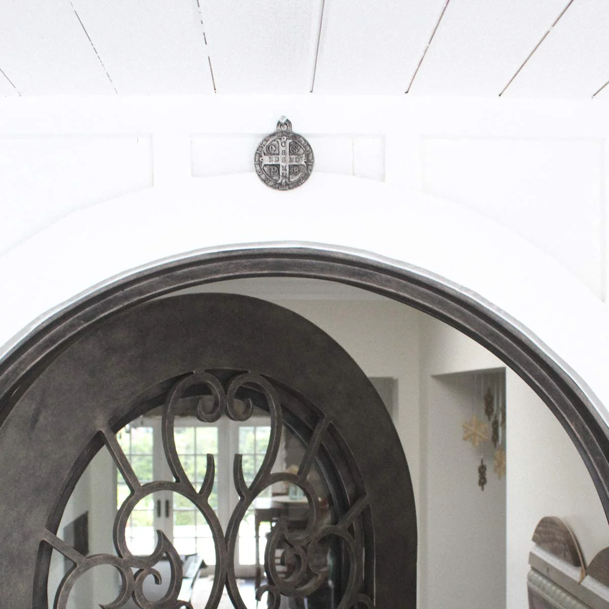 House Blessing Medallion – Round Saint Benedict Medal - Blessed Bands