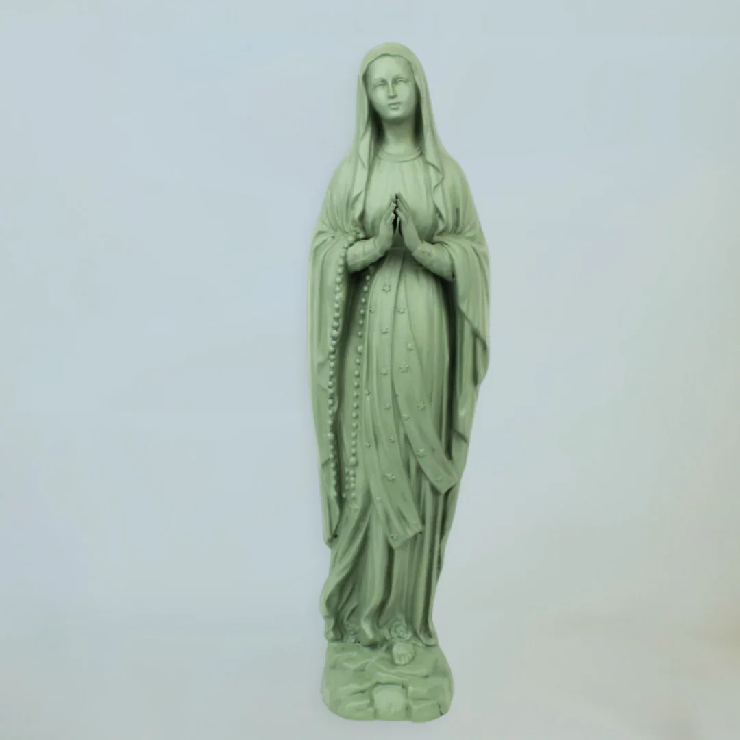 Our Lady of Lourdes Statue – Large Devotional Figure - Blessed Bands