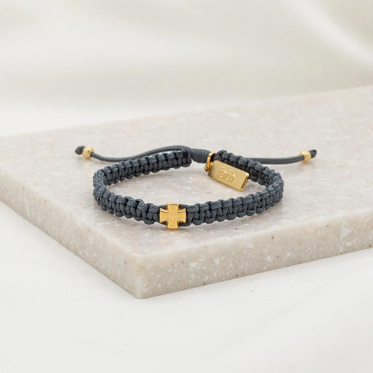 Wonderfully Made Gold Cross Bracelet – Faith & Grace - Blessed Bands