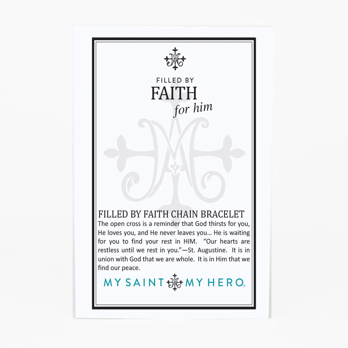 Filled by Faith Christian Chain Bracelet - Blessed Bands
